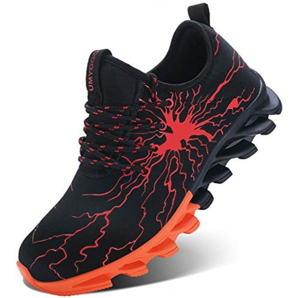 Fashion Mens Sneakers Tennis Running Shoes Orange
